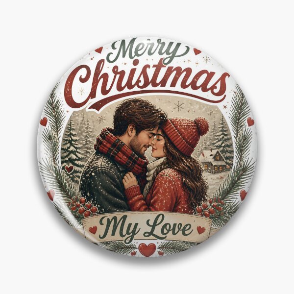 Item preview, Merry Christmas My Love Romantic Christmas Couple Holiday Gift designed and sold by LiviuGligoros.