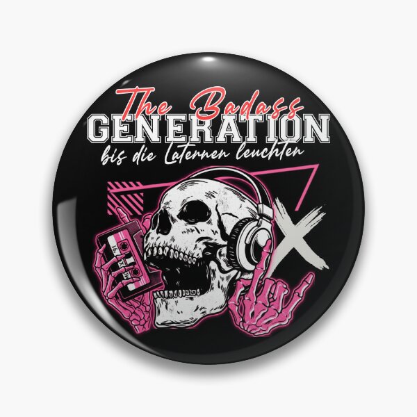 Item preview, Badass Generation Skull with Cassette - Until the Lanterns Shine Retro 80s 90s designed and sold by Jawoahl.