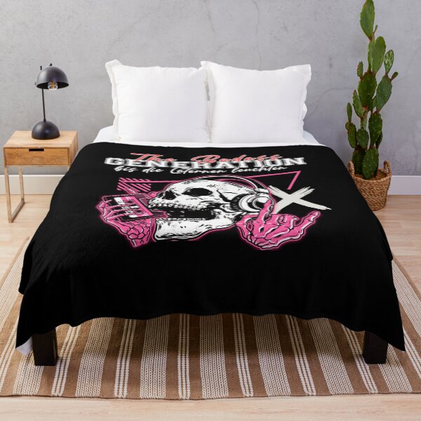 Item preview, Badass Generation Skull with Cassette - Until the Lanterns Shine Retro 80s 90s designed and sold by Jawoahl.