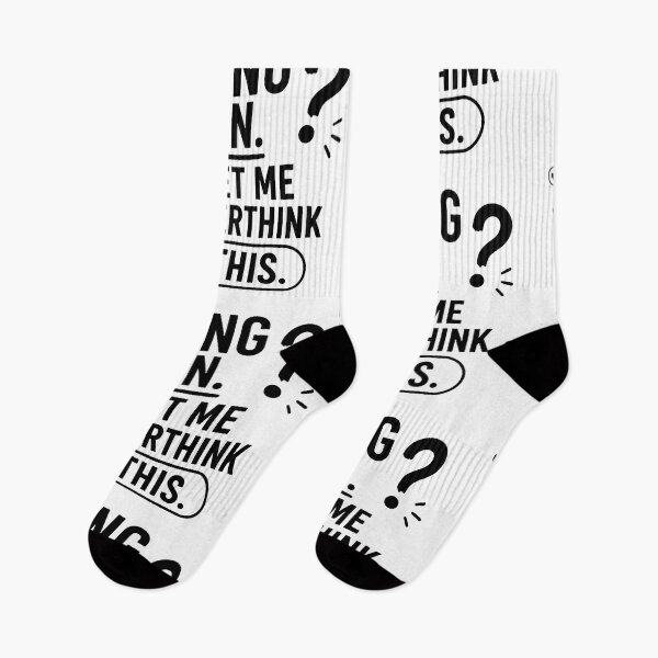 Item preview, Hang On Let Me Overthink This – Funny Overthinker Quote designed and sold by Abidel.