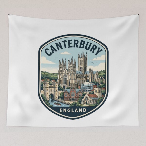 Item preview, Canterbury England Vintage Travel Badge designed and sold by k3rstman1.