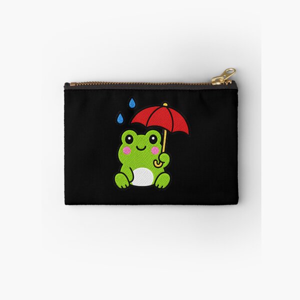 Item preview, Cute Frog with Red Umbrella Kawaii Embroidery Patch designed and sold by ColorSplash123.