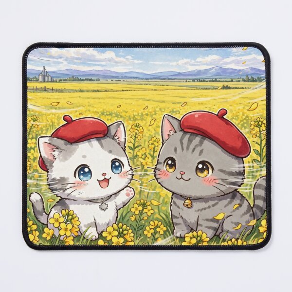 Item preview, Canola Field BOSS MODE - Freda and Junior in Canadian Spring designed and sold by MAISON SYLVIE.