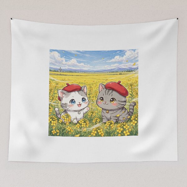 Item preview, Canola Field BOSS MODE - Freda and Junior in Canadian Spring designed and sold by MAISON SYLVIE.