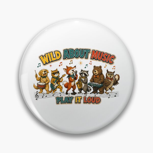 Item preview, Wild About Music – Funny Animal Band T-Shirt designed and sold by NinaCreator.