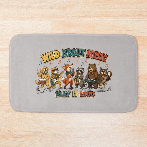Item preview, Wild About Music – Funny Animal Band T-Shirt designed and sold by NinaCreator.