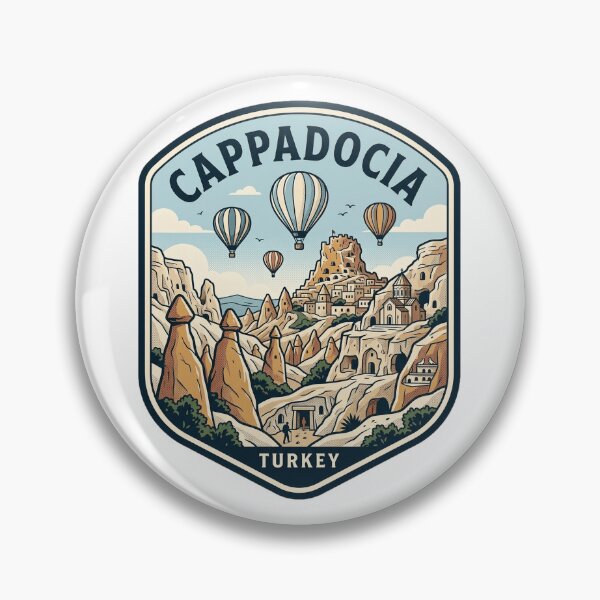 Item preview, Cappadocia Turkey Hot Air Balloon Travel Badge designed and sold by k3rstman1.
