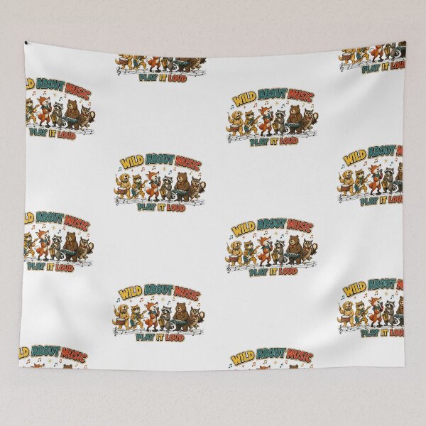Item preview, Wild About Music – Funny Animal Band T-Shirt designed and sold by NinaCreator.