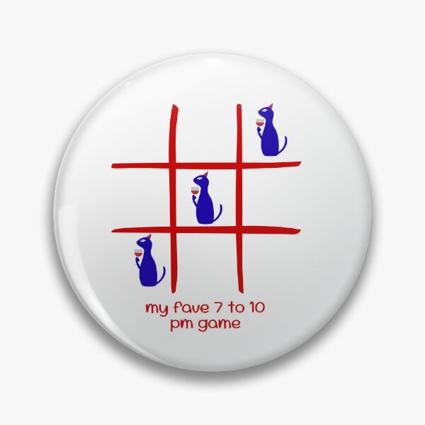 Item preview, Tic Tac Toe Drinking Cat Funny Evening Game Meme designed and sold by SK ArtNest.