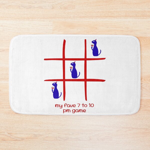 Item preview, Tic Tac Toe Drinking Cat Funny Evening Game Meme designed and sold by SK ArtNest.