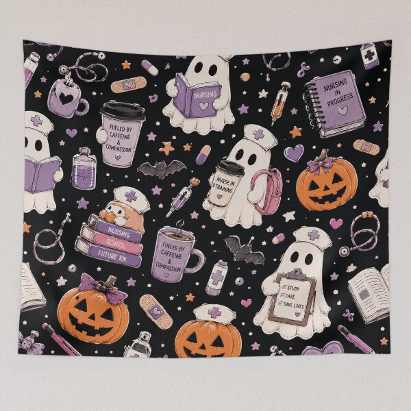 Item preview, NURSE HALLOWEEN pattern - Nursing Student designed and sold by YNELENT.
