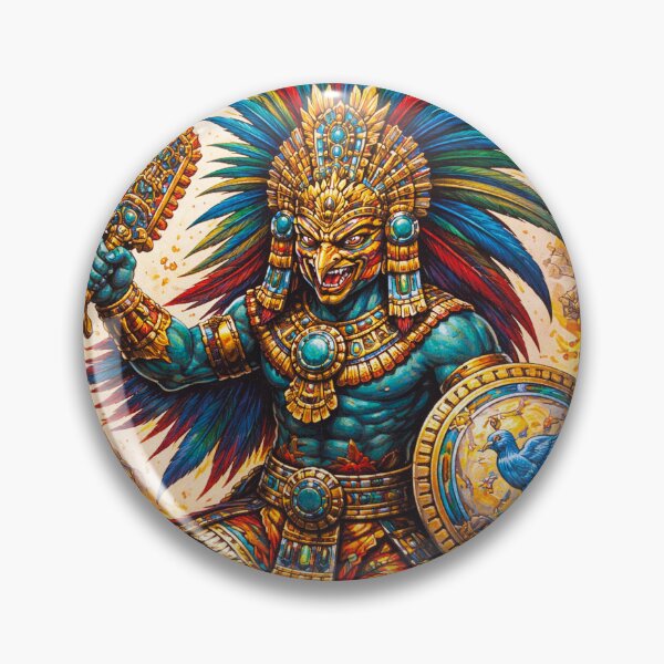 Item preview, Aztec God Huitzilopochtli Painting designed and sold by GalleryKauffeld.