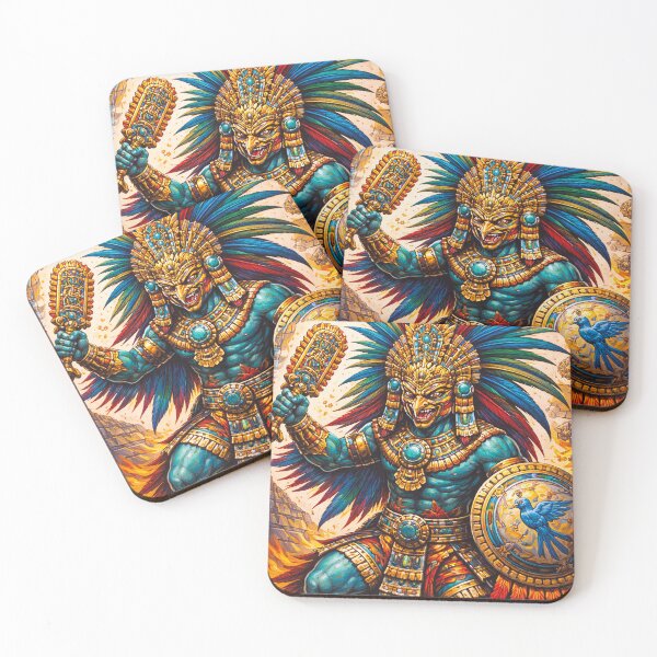 Item preview, Aztec God Huitzilopochtli Painting designed and sold by GalleryKauffeld.