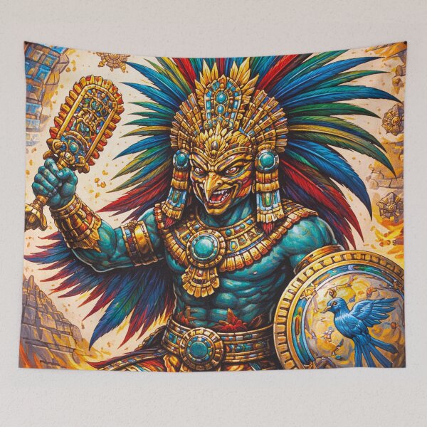 Item preview, Aztec God Huitzilopochtli Painting designed and sold by GalleryKauffeld.
