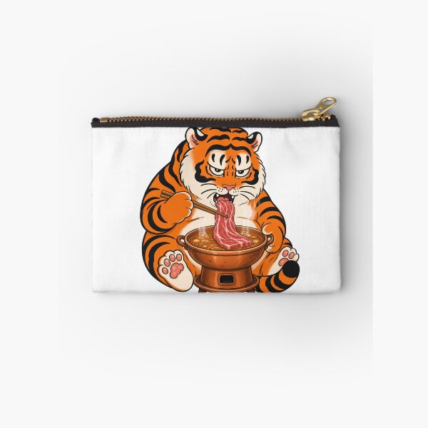Item preview, Chubby Tiger Licking Hot Pot Beef Slice designed and sold by aigcx.