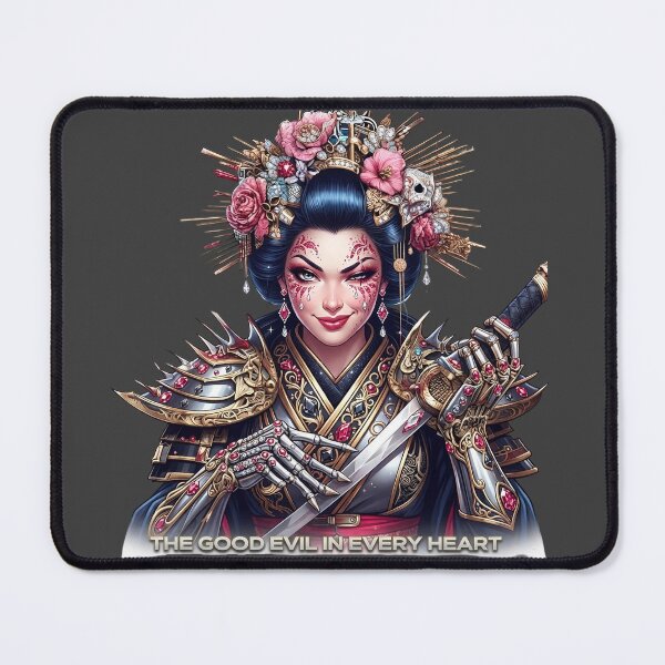 Item preview, Geisha Sword Pauldrons Rubies Peonies designed and sold by Voodoo Store Paranormal Collections.
