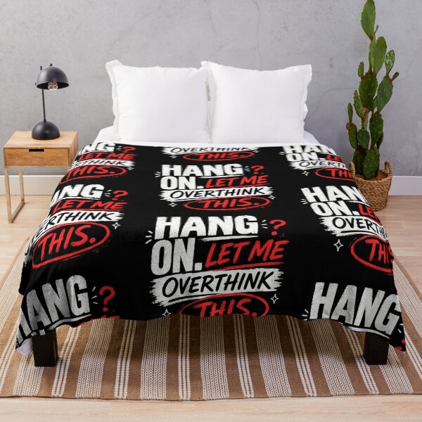 Item preview, Hang On Let Me Overthink This – Funny Overthinker Humor designed and sold by Abidel.