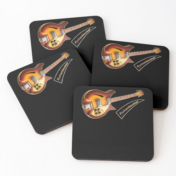 Item preview, Hollowbody Electric Guitar Illustration designed and sold by jasmines art corner.