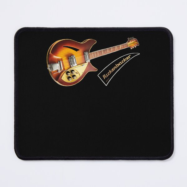 Item preview, Hollowbody Electric Guitar Illustration designed and sold by jasmines art corner.