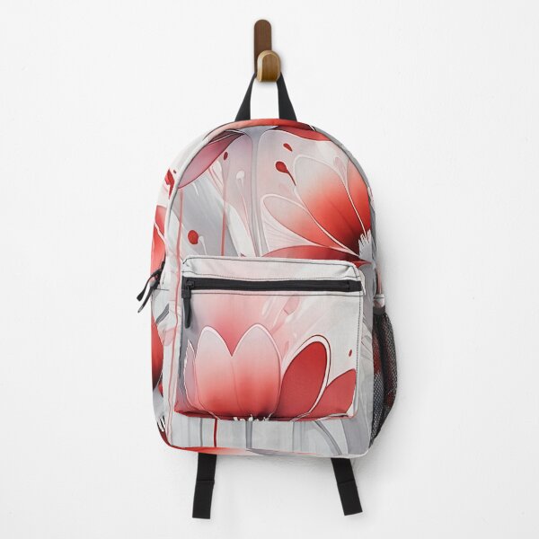 Item preview, Red Ink & Watercolor Splash Floral Bloom designed and sold by OpenFieldNotes.