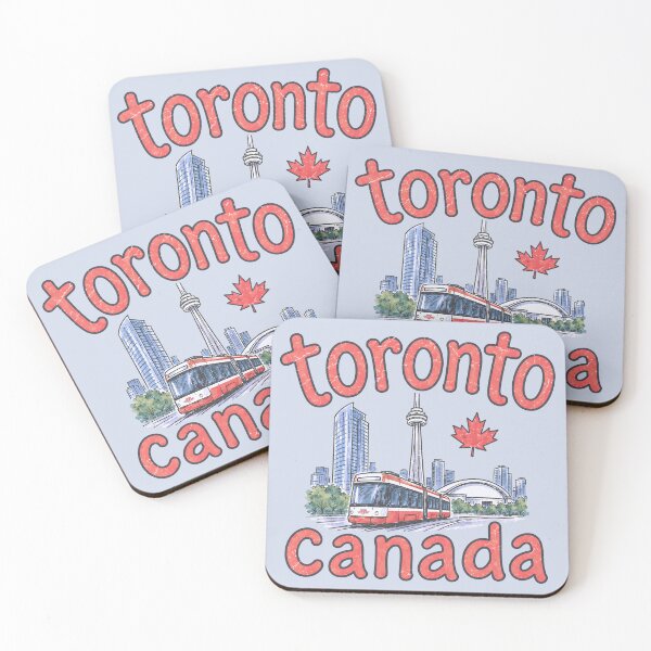 Item preview, Cute Toronto TTC Streetcar Skyline designed and sold by HowToCanadian.
