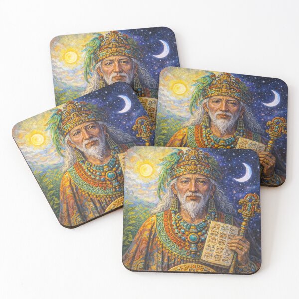 Item preview, Maya God Itzamna painting designed and sold by GalleryKauffeld.