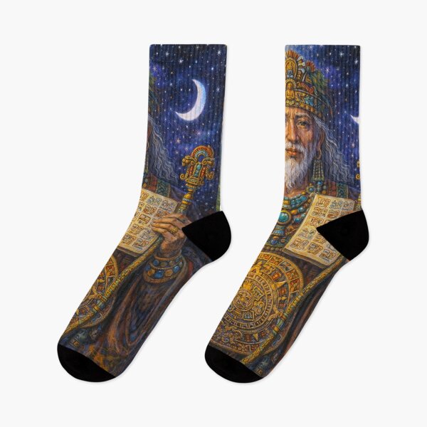 Item preview, Maya God Itzamna painting designed and sold by GalleryKauffeld.
