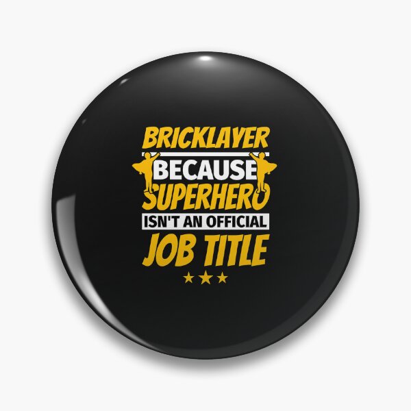 Item preview, Bricklayer Superhero Job Title Humor designed and sold by Mailinh123.