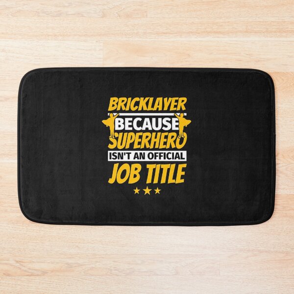 Item preview, Bricklayer Superhero Job Title Humor designed and sold by Mailinh123.