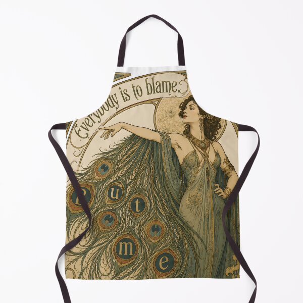 Item preview, Everybody But Me — Art Nouveau Peacock Diva designed and sold by Maangata Art.