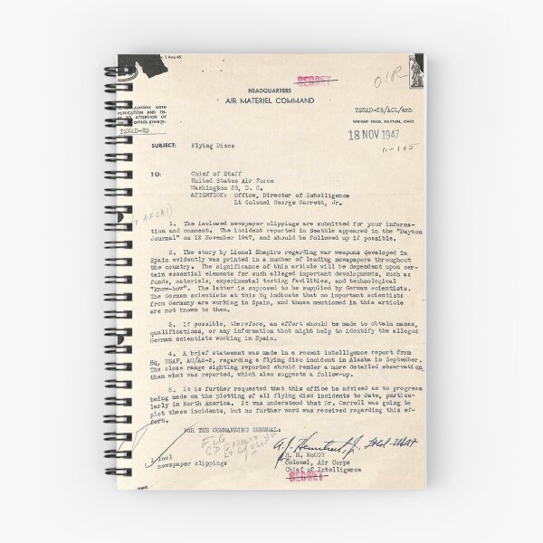 Item preview, UFO - Declassified 18_100754_General 1946-7_Vol_2_page7 designed and sold by CG17s.