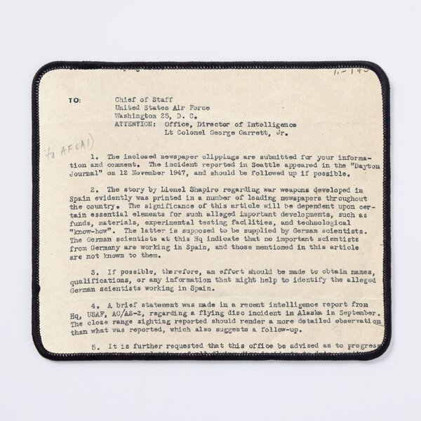 Item preview, UFO - Declassified 18_100754_General 1946-7_Vol_2_page7 designed and sold by CG17s.