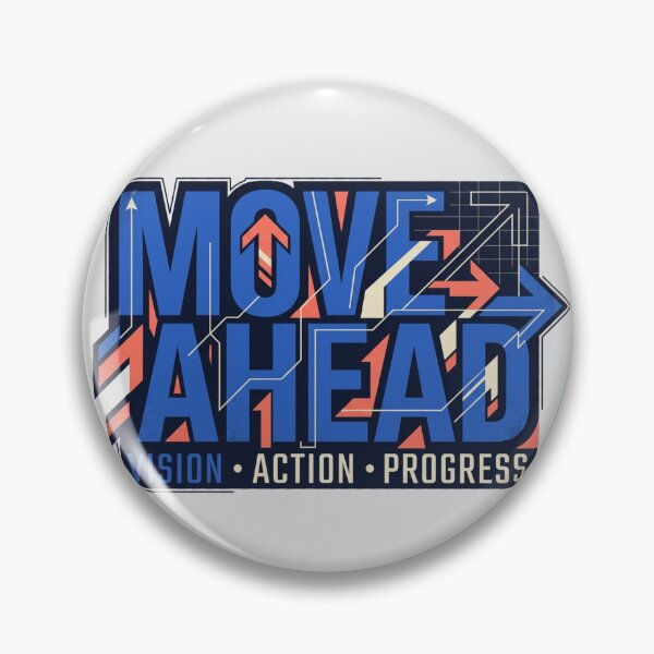 Item preview, Move Ahead Vision Action Progress Motivational Typography Design designed and sold by @SHINTOSARTSTORE.