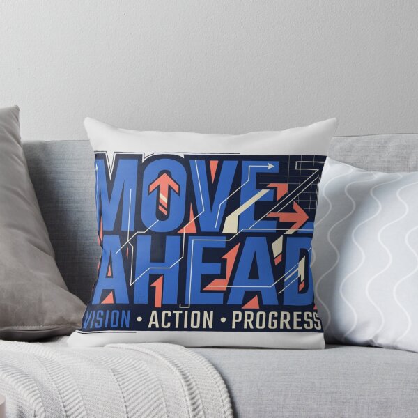 Item preview, Move Ahead Vision Action Progress Motivational Typography Design designed and sold by @SHINTOSARTSTORE.