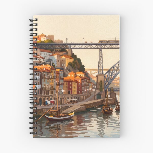Item preview, Ribeira & Dom Luís I Bridge Porto designed and sold by RedPeaStudio.