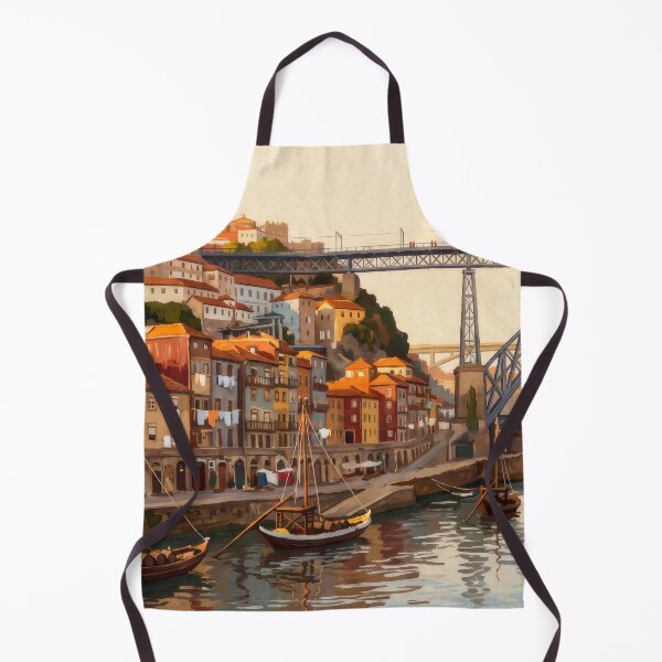 Item preview, Ribeira & Dom Luís I Bridge Porto designed and sold by RedPeaStudio.