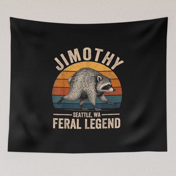 Item preview, Jimothy Raccoon Seattle Feral Meme designed and sold by Foxintheloart.
