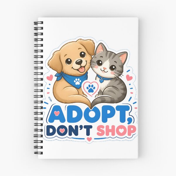 Item preview, Adopt Don't Shop – Cute Rescue Dog and Cat | Animal Adoption Design designed and sold by Bettybee00.