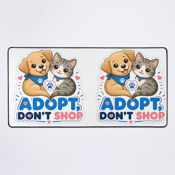 Item preview, Adopt Don't Shop – Cute Rescue Dog and Cat | Animal Adoption Design designed and sold by Bettybee00.
