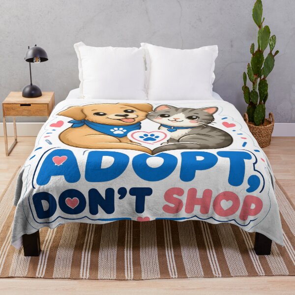 Item preview, Adopt Don't Shop – Cute Rescue Dog and Cat | Animal Adoption Design designed and sold by Bettybee00.