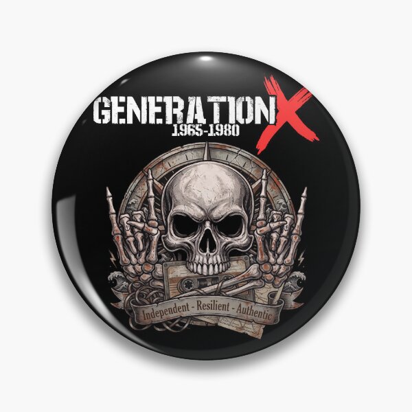 Item preview, Generation X 1965-1980 Skull Cassette - Independent Resilient Authentic designed and sold by Jawoahl.