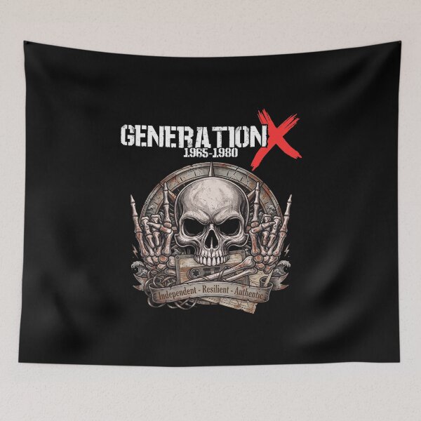 Item preview, Generation X 1965-1980 Skull Cassette - Independent Resilient Authentic designed and sold by Jawoahl.