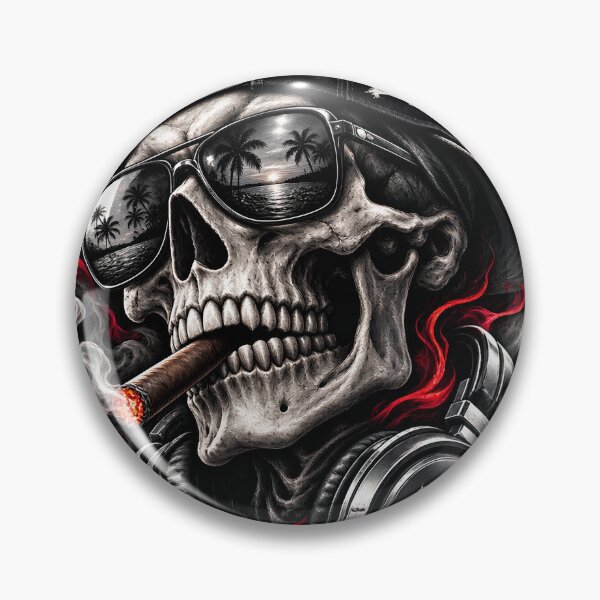Item preview, Smoking Skull designed and sold by Ian Jes Molde.