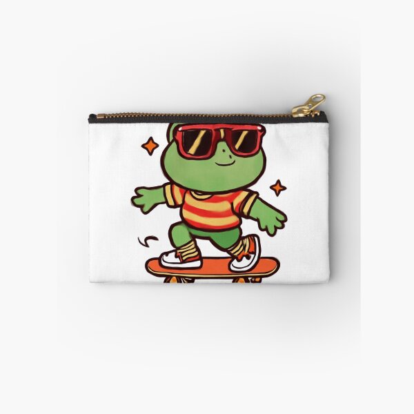 Item preview, Kawaii Frog Skater Retro 80s – Cool Skateboard Frog T-Shirt  designed and sold by FreshSticker co..