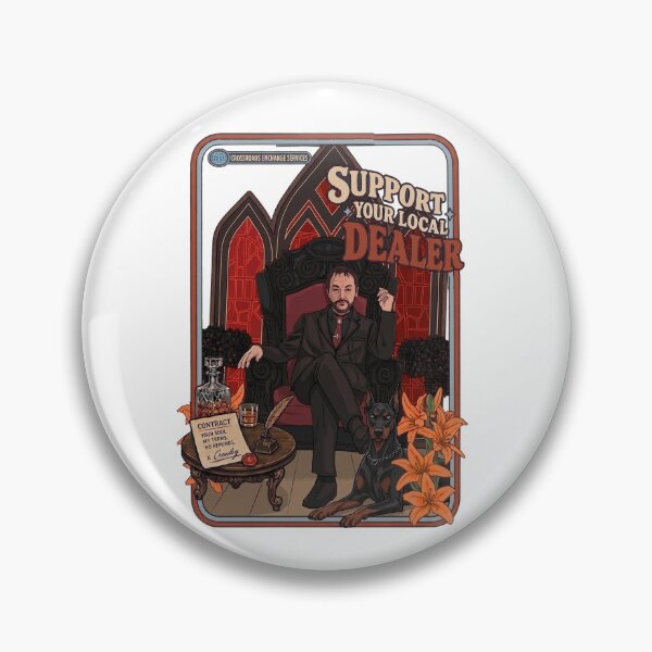 Item preview, Crowley & Dog Supernatural , King Of Hell SPN designed and sold by GinaGrave.