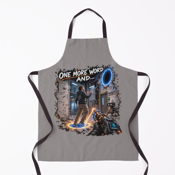 Item preview, One More Word And… – Sci-Fi Physics Puzzle Gaming Humor designed and sold by KissMy6 Industries.
