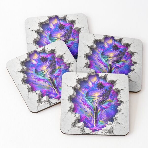 Item preview, Paradise Beyond the Wall – Tropical Beach Escape designed and sold by PetruArtDesigns.