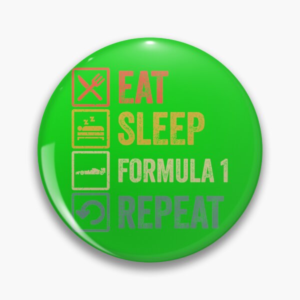 Item preview, Funny Eat Sleep Formula 1 Repeat Retro Vintage  designed and sold by WoodTara.