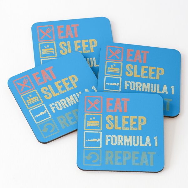 Item preview, Funny Eat Sleep Formula 1 Repeat Retro Vintage  designed and sold by WoodTara.