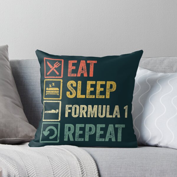 Item preview, Funny Eat Sleep Formula 1 Repeat Retro Vintage designed and sold by WoodTara.